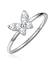 Glanzstücke München Ring Schmetterling aus Sterling Silber mit Zirkonia in silber