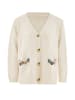 immy Damen Strickjacke in Wollweiss