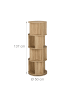 relaxdays Bücherregal in Natur - (H)137 x Ø 50 cm