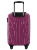 suitline Handgepäckkoffer 55x35x20 cm Carry-On 55cm Hartschale 34 L in Magenta