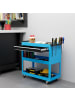 HOMCOM Werkstatt-Rollwagen-82L x 35B x 76H cm-Blau