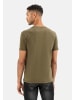 Camel Active Kurzarm Henley in Dunkel Oliv