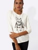 creation L Shirt in ecru-schwarz-bedruckt