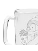 Mr. & Mrs. Panda Bierglas Pinguin Winter Pommes ohne Spruch in Transparent