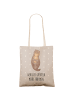 Mr. & Mrs. Panda Schultertasche Otter Muschel mit Spruch in Grau Pastell