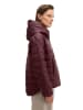 Marc O'Polo Daunen-Steppjacke mit Kapuze relaxed in Black Cherry