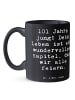 Mr. & Mrs. Panda Tasse Spruch 101. Geburtstag Feier mit Spruch in Schwarz