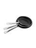 COFI 1453 Bratpfannen 3er Set mit Antihaftbeschichtung – ø26/28/30 cm in Silber
