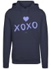 F4NT4STIC Hoodie Valentinstag xoxo in marineblau