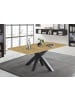 58 aufm Kessel ESSTISCH ausziehbar Ela 1 160 x 90 x 75 Esszimmertisch Graphit/Asteiche
