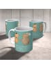Mr. & Mrs. Panda Kaffeetasse Unschlagbares Brautpaar mit Spruch in Meeresbrise
