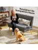 HOMCOM Sofa in Dunkelgrau 118L x 68B x 90H cm