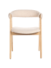 Beliani 2er-Set Esszimmerstuhl DAY in Beige/Braun