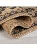 KADIMA DESIGN Nachhaltiger Jute-Teppich mit floralem Druck