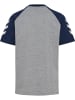 Hummel T-Shirt Hmljr Logo Kinder in GREY MELANGE/DRESS BLUES