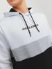 Jack & Jones Kapuzenpullover mit Print Design Sweater Hoodie JJEREID in Weiß