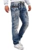 Cipo & Baxx Herren Regular Fit Jeans Stonewashed in Blue