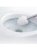 relaxdays 12 x WC-Bürste-Set in Weiß/ Silber - (L)35,5 x (Ø)8 cm