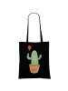 Mr. & Mrs. Panda Tote Bag Kaktus Luftballon ohne Spruch in Schwarz