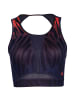 adidas Performance Sport-BH Long-Line Tiger-Print in lila