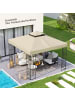 Outsunny Pavillon Ersatzdach 300L x 300B cm Cremeweiß