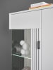 Furn.Design Vitrine weiß matt, Highboard 75 x 125 cm mit Soft-Close
