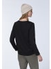 Polo Sylt Sweater mit Label-Stitching in Schwarz