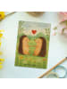 Mr. & Mrs. Panda Postkarte Igel Liebe Design ohne Spruch in Weiß