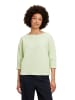 Betty Barclay Sweatshirt mit Struktur in Cream/Green