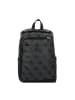 Guess Berta Business-Rucksack Leder 42 cm in coal logo