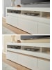 Furn.Design Wohnzimmer-Set Wandboard weiß matt, Evoke Eiche, Set 2-teilig 217 cm