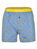 Happy Shorts Web-Boxershorts 3er Pack in Ice/Aperol/Palms