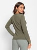 WITT WEIDEN Feinstrickpullover in khaki-sand-gemustert
