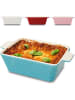 Praknu Auflaufform aus Keramik für 2 Personen - Für Lasagne, Tiramisu &