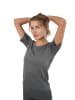 Stark Soul® Sport Shirt Damen Racer - Seamless Laufshirt in grau