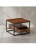 KADIMA DESIGN Couchtisch Sofatisch | Sheesham, 60x60x40cm, Schublade