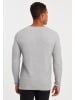 Leif Nelson Herren Rundhalspullover Strickpullover Strickpullover in grau-ecru