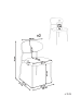 Beliani 2er-Set Esszimmerstuhl COWLEY in Beige