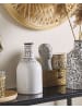 Beliani Blumenvase ANKON in Weiß/Schwarz - (W) 13 x (H) 25 x (L) 13 cm