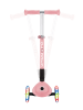 GLOBBER Scooter JUNIOR FOLDABLE LIGHTS Roller in pastellrosa, mit Leuchtrollen