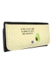 Mr. & Mrs. Panda Geldbeutel Damen Avocado Tanzen mit Spruch in Gelb Pastell