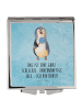 Mr. & Mrs. Panda Schminkspiegel Pinguin Lolli mit Spruch in Eisblau