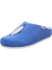 Tofee Pantoffel in blau