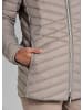 GOLDNER Kurzgröße:  Herbstjacke mit Daunen, Stehkragen in taupe