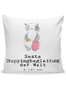 Mr. & Mrs. Panda Sofakissen Panda Beste Shoppingbegleitung der W... in Weiß