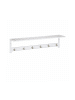 relaxdays Wandgarderobe in Weiß - (B)75 x (H)18 x (T)16 cm