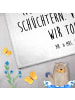 Mr. & Mrs. Panda Gästehandtuch Einhorn Party mit Spruch in Weiß
