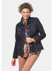GOLDNER Kurzgröße:  Zeitlose Jeansjacke mit tollen Details in schwarz