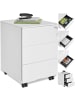 tectake Aktenrollschrank, 39 x 45 x 55 cm, aus pulverbesch. Stahl