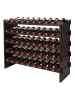 relaxdays Weinregal in Braun - (B)85 x (H)68 x (T)25,5 cm